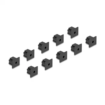 DeLOCK Dust Cover for RJ12 female without grip 10 pieces black