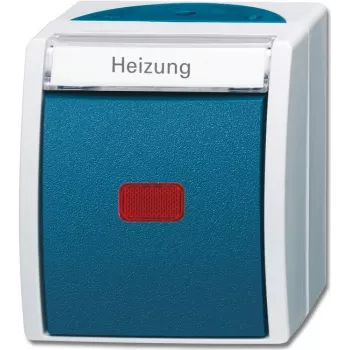 BUSCH-JAEGER Heizungsnotschalter 2601/2SKWNH-53 ocean Aus 2pol. mit Namensschild 2601/2SKWNH-53 (1085-0-1610)