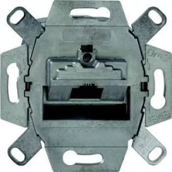 Busch-Jaeger Insert UAE-/IAE-/ISDN-Socket Outlet 0218/11-101 (0218/11-101)