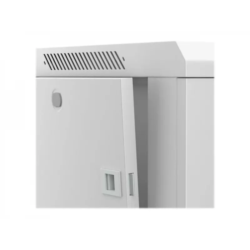 NETRACK 019-180-66-021 wall/hanging cabinet 19inch 18U/600 mm glass door grey remov. side pan.