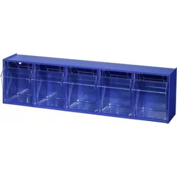 Storage box Allit VarioPlus ProFlip 464430 — 600×165×135 mm, blue