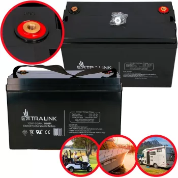 Extralink Accumulator AGM 12V 100Ah maintenance free