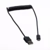 ROLINE USB 2.0 Coiled Cable - A - Micro B - ST/ST 1,0 m - Shielded - USB 2.0 Type Micro B - 1 mm - coiled (11.02.8317)