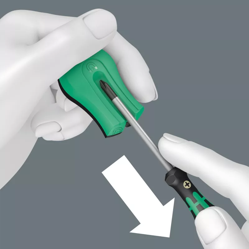 Non-electric magnetizer/demagnetizer Wera 05033404001 Black Green