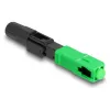 DeLOCK Optical fiber quick connector SC Simplex plug APC field-assembly