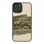 Phone case Man and Wood for iPhone 12 / 12 Pro — white bull design