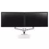 ERGOTRON LX Dual Side-by-Side Arm silver polished aluminium