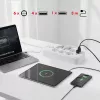Power strip MACLEAN MCE391 W — 6 sockets, 4×USB-A + 1×USB-C, 3 m cable, 110–240V, 2500W, white