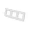 eQ-3 Homematic IP 162147A1 Glass Frame, 3-Gang, White