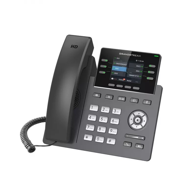 IP Phone Grandstream GRP2613W Black 4 lines TFT 2.4 inch
