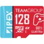 Team group microSDXC card APEX SD7.1 128GB (MicroSD Express, red/blue)