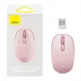 Wireless mouse Baseus F01B Tri-mode 2.4G BT5.0 1600 DPI (pink)