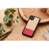 Smartphone case man and wood for iPhone 11 Pro, black, mismatch design