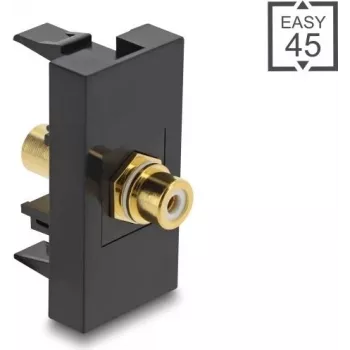 DELOCK Cinch (RCA) Coupler Adapter, Female-to-Female Gold Plated – model 90956