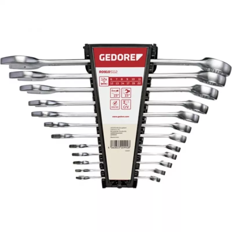Gedore Combination Wrenches Stainless Steel 12 pcs 6-22 mm