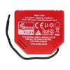 Smart switch Shelly W 1PM Plastic 16A 110–240V, Z‑Wave, 868.4 MHz, red, 42×37×16 mm