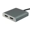 Equip USB Type C to 2 x HDMI Female Adapter, 3.2 Gen 1 (3.1 Gen 1), USB Type-C, HDMI output, 4096 x 2160 pixels