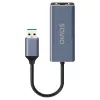 Network interface adapter SAVIO AK-83 USB Type-A to RJ-45 male, 5 Gbit/s, black