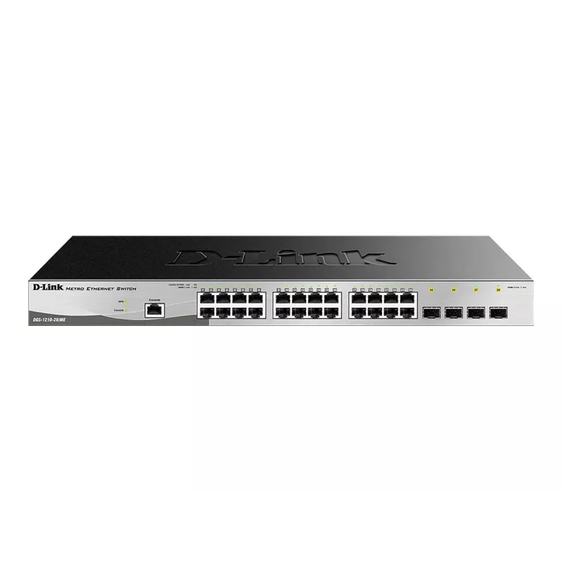 D-Link DGS-1210-28/ME/E network switch Managed L2+ Gigabit Ethernet (10/100/1000) 1U Black, Grey