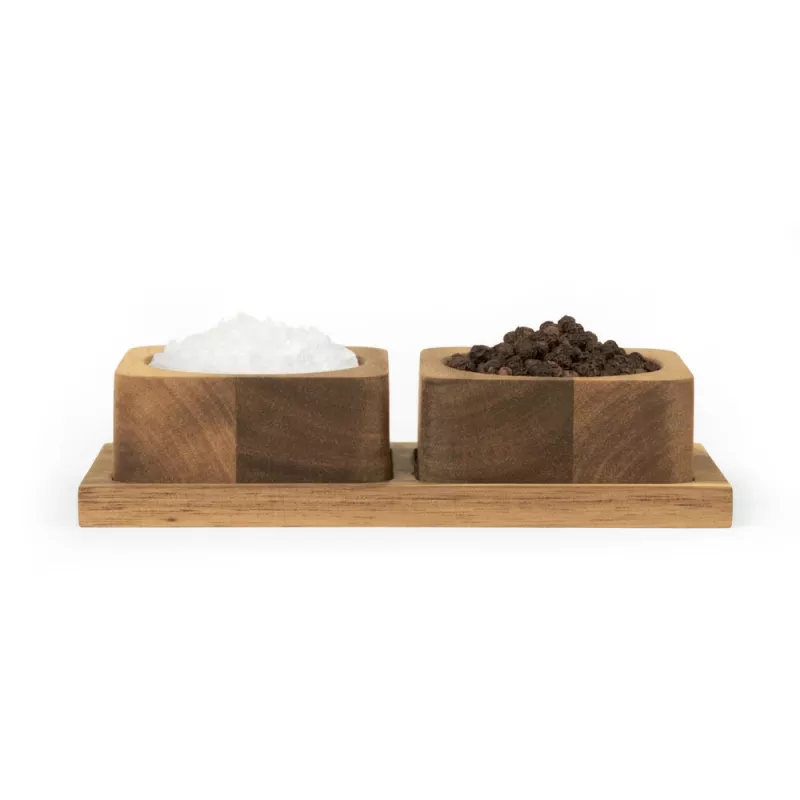 Salt and pepper mill set Salter Toronto BW127821EU7 — manual ceramic grinders, compact pinch-pot design