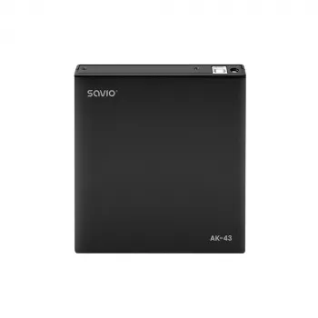 External Slim DVD±RW Drive SAVIO AK-43, USB 2.0, black, supports CD/DVD read/write (24x CD, 8x DVD)