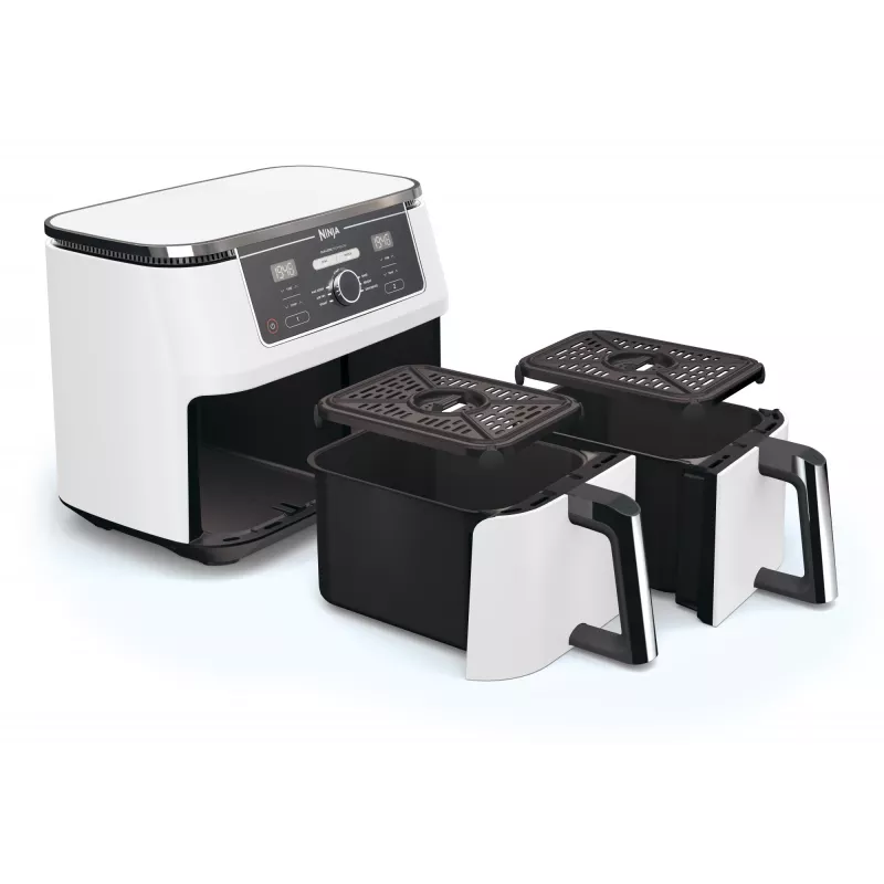 Hot air fryer Ninja AF400EU Double 9.5 L 2470 W White, rotary and touch controls