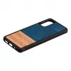 Phone case man and wood Galaxy S20 denim black
