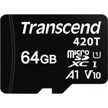 Transcend - Flash Memory Card - 64 GB - UHS-I / Class10 - microSDXC UHS-I (TS64GUSD420T)