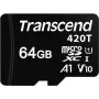 Transcend - Flash Memory Card - 64 GB - UHS-I / Class10 - microSDXC UHS-I (TS64GUSD420T)