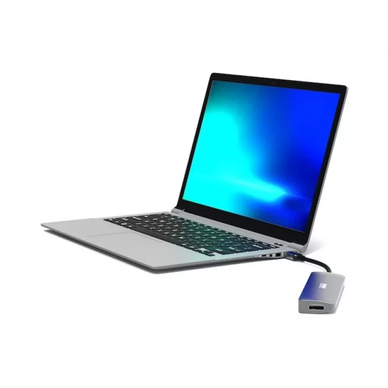 Interface hub Port Designs 900162 USB Type-C — USB Type-C output, 3840x2160@60Hz, 20V/5A input, 117×34×13 mm, silver
