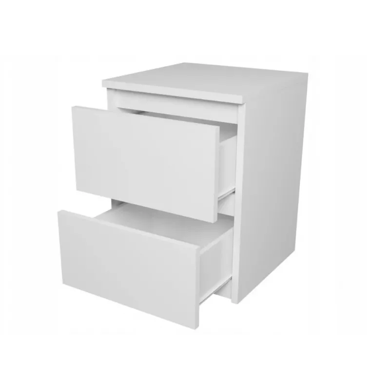 MALWA M2 WHITE BEDSIDE TABLE