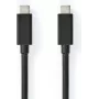 Nedis USB Cable | USB 3.2 Gen 2x2 | USB-C™ Plug - USB-C™ Plug | 100 W | 4K@60Hz | 20 Gbps | nickel-plated | 1.00 m | Round | PVC | Black | Box