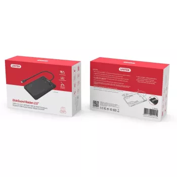 Unitek Y-3036A - DiskGuard Raiden 2.5 USB-C to SATA III 2.5” HDD/SSD Hard Disk Enclosure