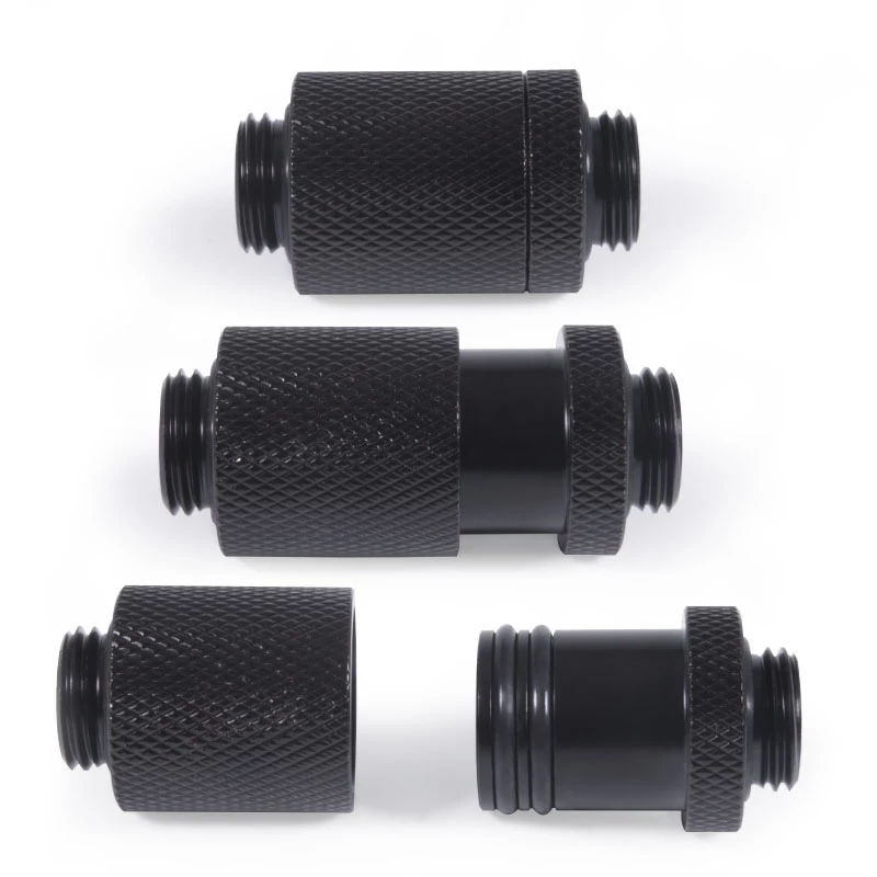 Alphacool ES D-Plug 25,5mm G1/4 AG auf G1/4 AG - Deep Black (17580)
