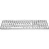 Logitech Master Series MX Keys S for Mac - Keyboard - full size - backlit - Wireless - Bluetooth LE - AZERTY - French - Pale Gray (920-011626)