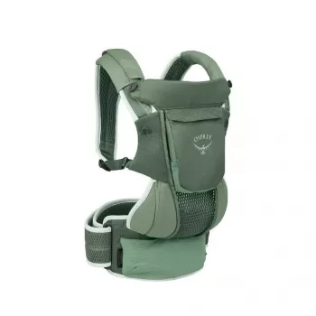 Child carrier Osprey Poco Soft (model 10006178/818/O/S) in green — framed toddler carrier for hiking