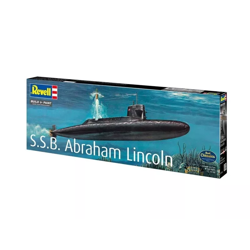 Plastic model ship REVELL S.S.B. Abraham Lincoln 1/253 scale plastic model kit