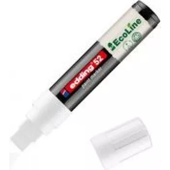 Marker Edding 52 EcoLine white 4.0–15.0 mm, refillable whiteboard/chalk marker