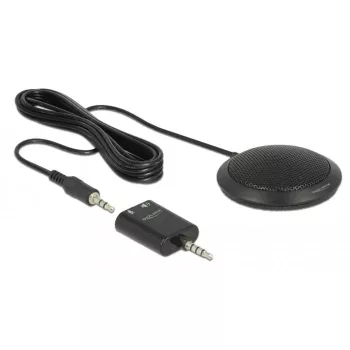 Table microphone DeLOCK 65873 Black