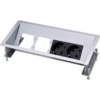 Outlet Box Type F Kindermann 5301170000 Black Silver