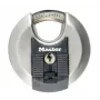 Discus padlock MASTER LOCK 70 mm Excell stainless steel, shrouded shackle, keyed to differ