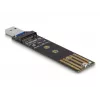 DeLOCK Combo Converter for M.2 NVMe PCIe or SATA SSD USB 3.2 Gen 2 Black