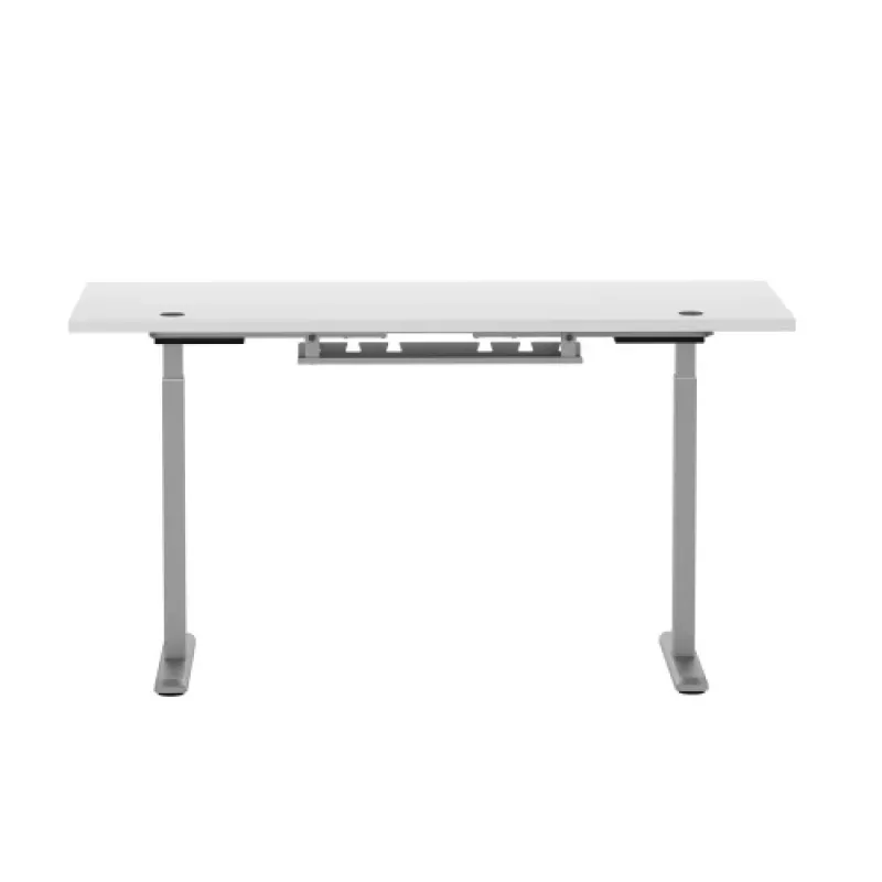 Adjustable Height Table Up Up Bjorn Gray, Table top L White