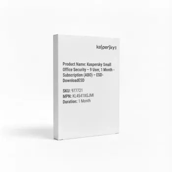 Kaspersky Small Office Security – 9 User, 1 Month - Subscription (ABO) – ESD-DownloadESD