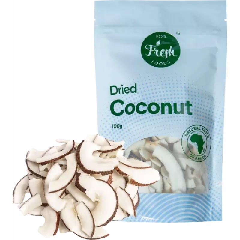 Dried coconut Eco fresh foods 100 g – shredded desiccated coconut, 100 g pack