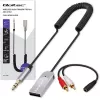 Wireless audio receiver adapter QOLTEC HiFi BT6.0 2xRC – Bluetooth audio receiver for speakers and car stereo