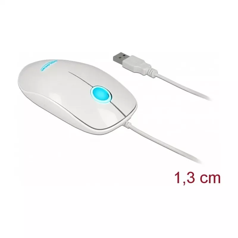 Mouse DeLOCK 12537 USB Type-A Optical 1200 DPI
