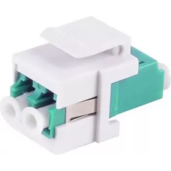 LC-LC Duplex Aqua Fiber Optic Patch Cable, ShiverPeaks 08-10202, LC to LC duplex