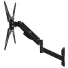 TV gas spring bracket MACLEAN MC-784 for 32–55 inch TVs, adjustable tilt and height, max load 21 kg, wall mount, black