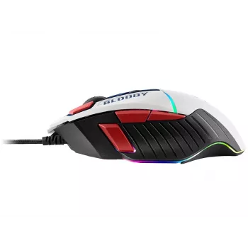 Gaming mouse A4Tech Bloody W95Max USB — right-hand, white, 12000 DPI, 1 ms, 250 ips, 125/2000 Hz